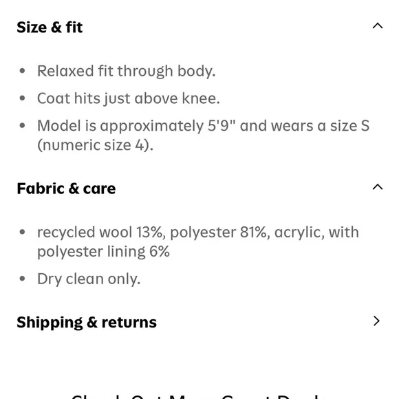 Old Navy Relaxed Soft Brushed truffle Leopard Print Women's wool blend Pea Coat - Picture 8 of 9